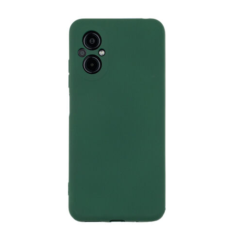 Чехол для POCO M5 бампер AT Silicone Case (темно-зеленый)