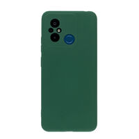 Чехол для Redmi 12C бампер AT Silicone Case (темно-зеленый)