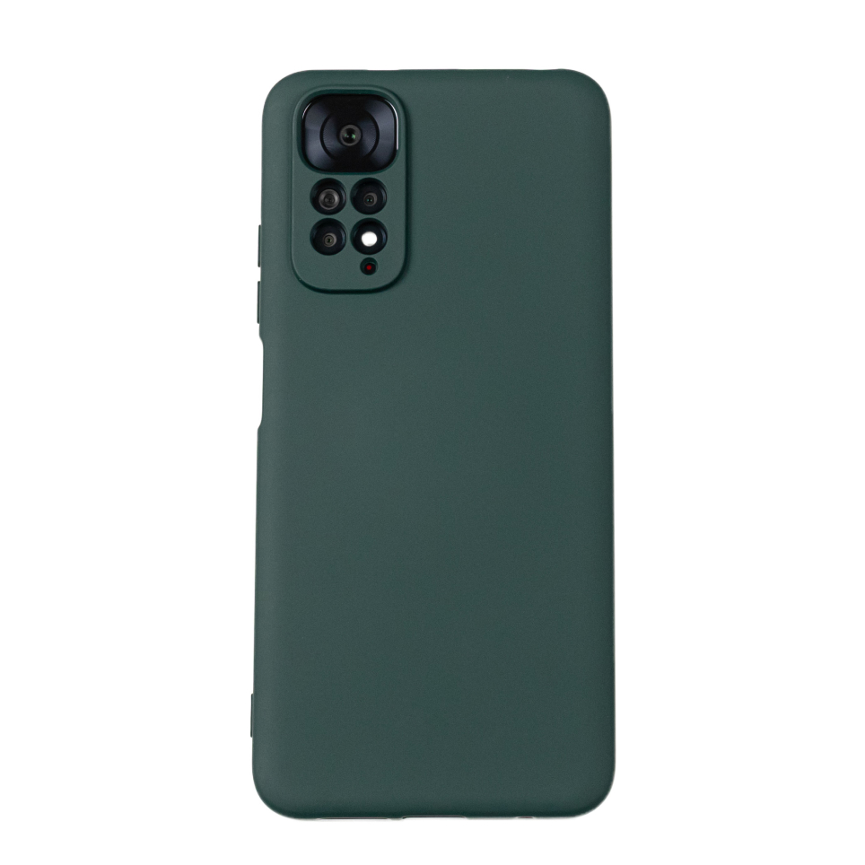 Чехол для Redmi Note 11/11S бампер АТ Silicone Case (Темно-зеленый)