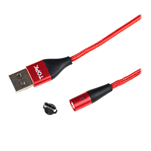 Кабель магнитный Topk USB - Type-C (Красный) кабель luazon type c usb 1 а 1 5 м белый