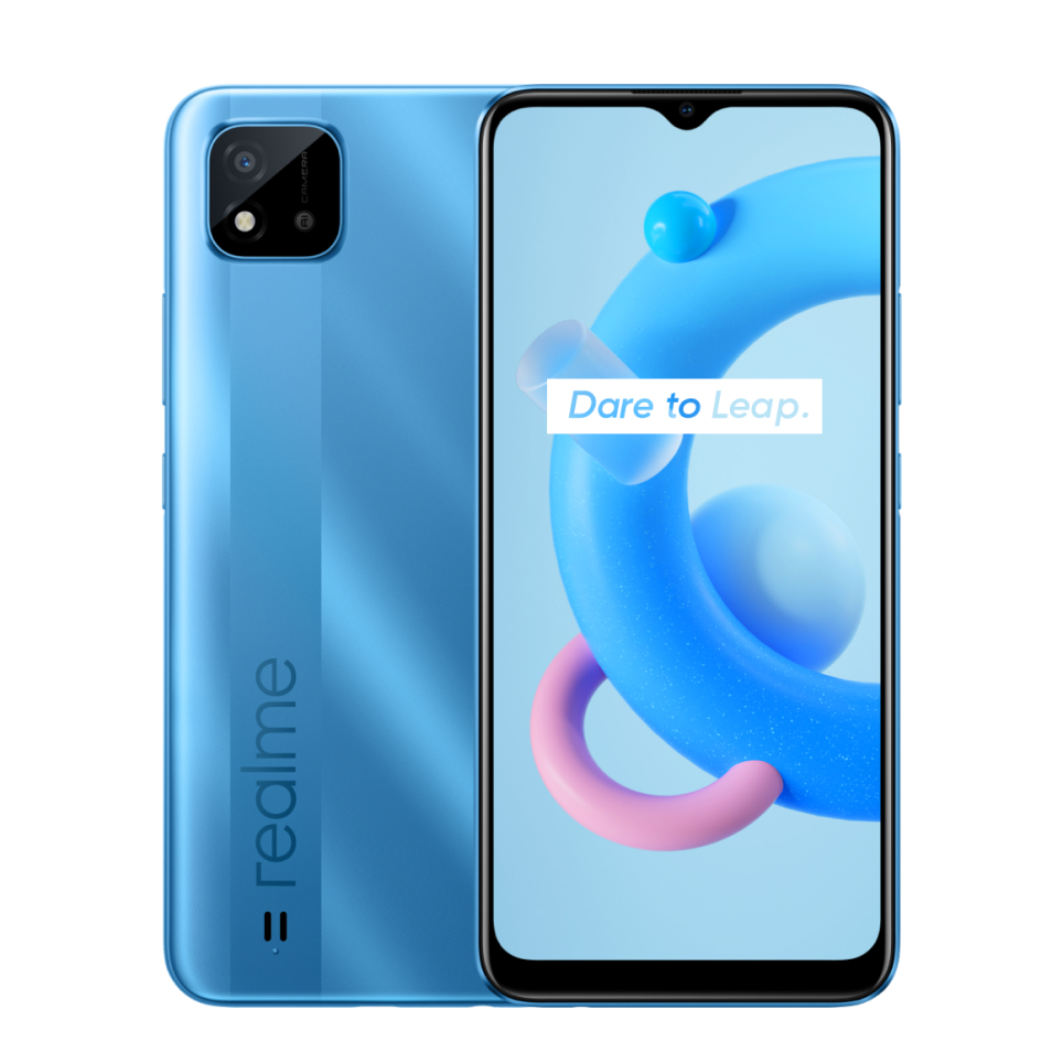 Смартфон Realme C11-2021 (4/64 Голубой с NFC) смартфон realme 9 128 gb meteor