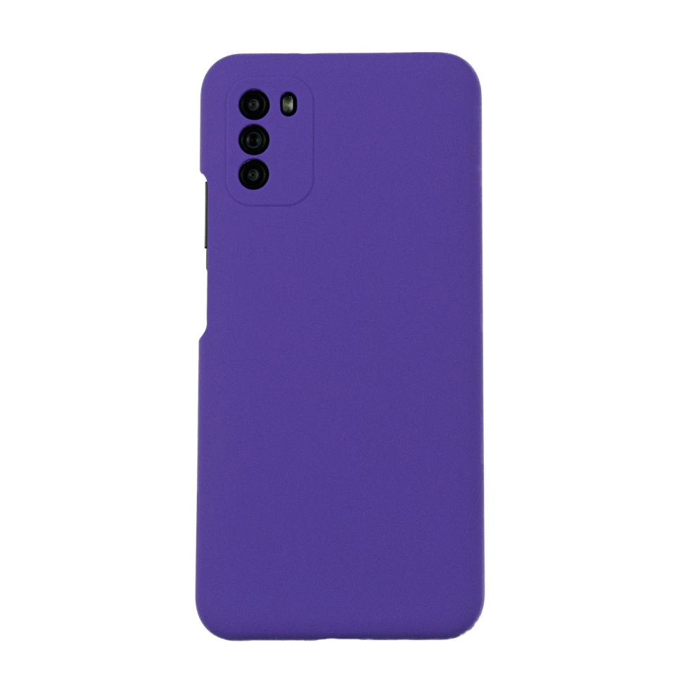 Чехол для POCO M3 бампер АТ Silicone Case (Фиолетовый)