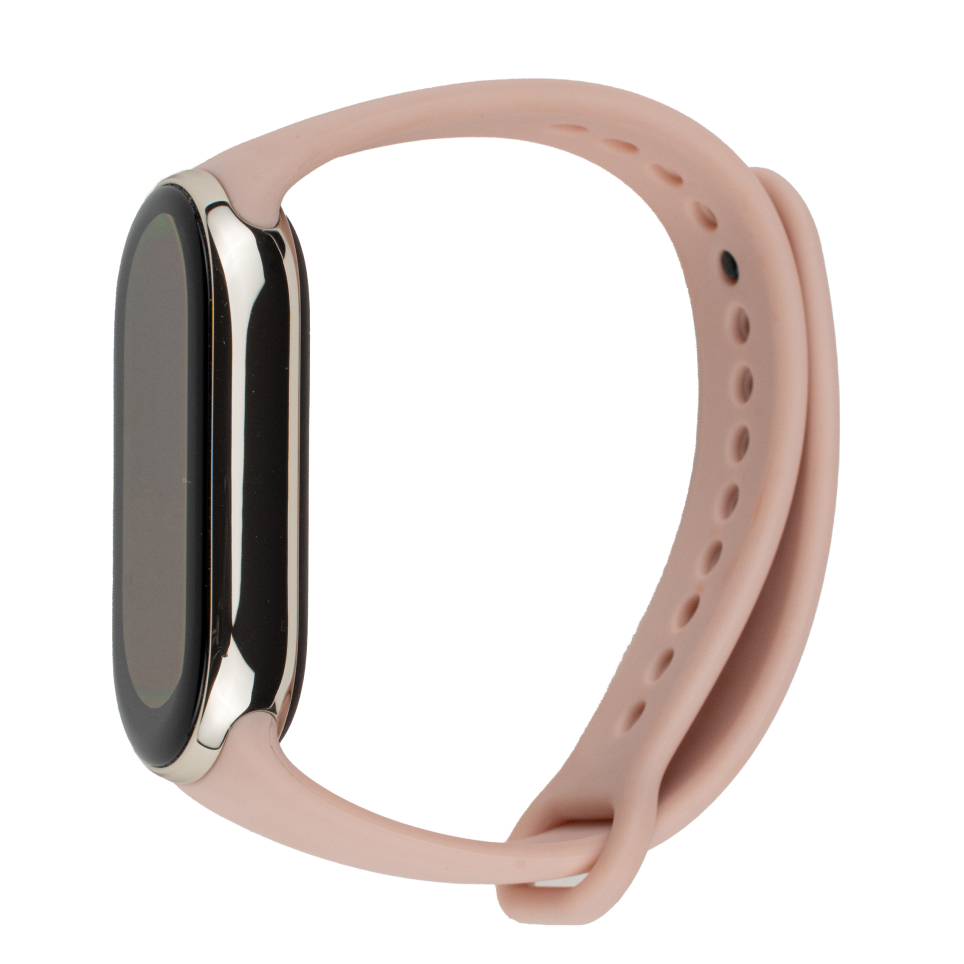 Ремешок для Xiaomi Smart Band 8 Bingo Silicone (светло-розовый) deppa ремешок band silicone для apple watch 38 40 mm силиконовый мятный deppa