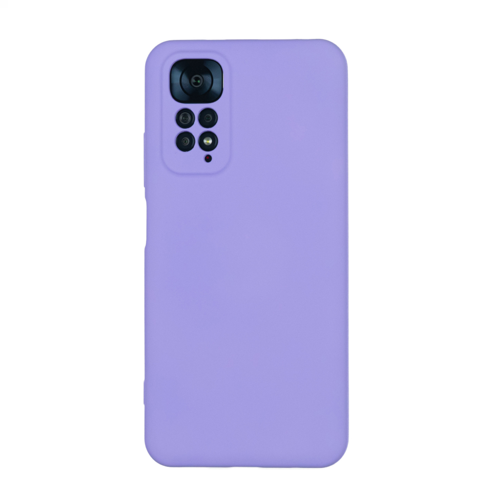 Чехол для Redmi Note 11/11S бампер АТ Silicone Case (Светло-фиолетовый)