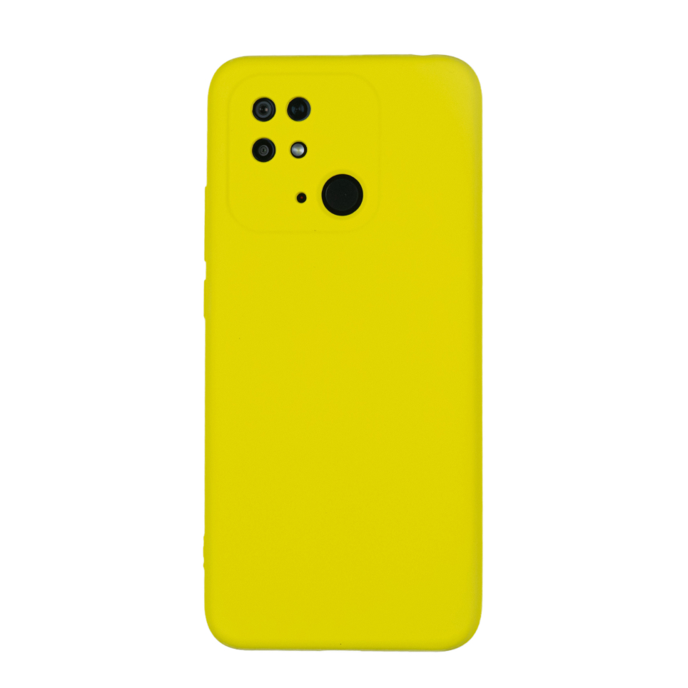 Чехол для Redmi 10C бампер AT Silicone Case (желтый)