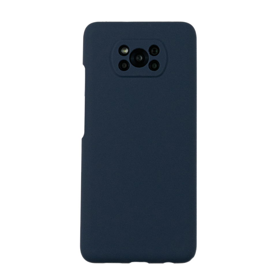 

Чехол для POCO X3/X3 Pro бампер АТ Silicone Case (Темно-синий)