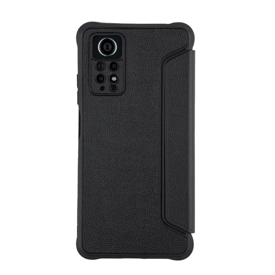 Чехол для Redmi Note 12 Pro 4G книжкой с защитой камеры АТ (черный)