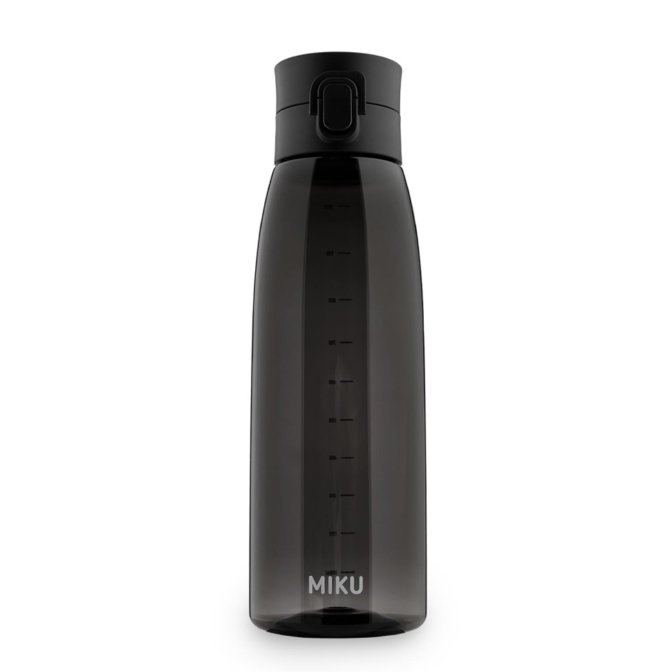 Бутылка для воды MIKU 1000 мл (черный) наполнитель бумажный белый 1000 г