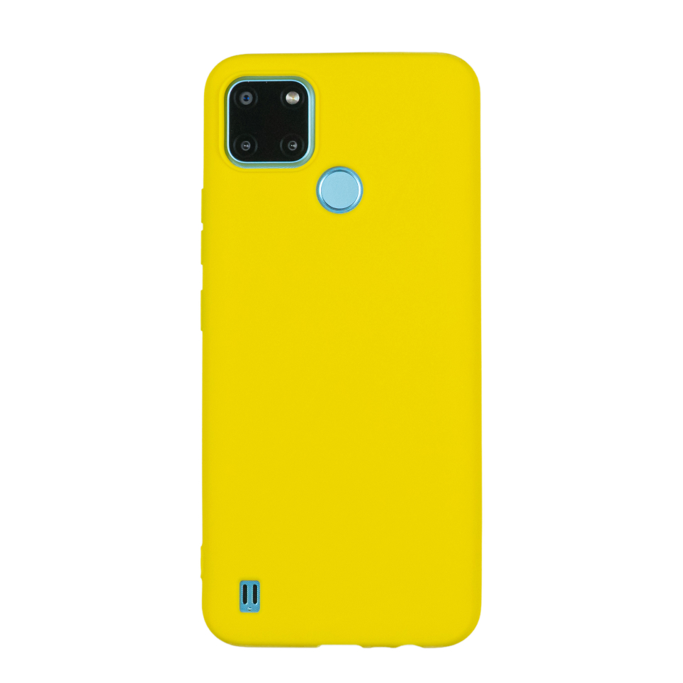 Чехол для Realme C21-Y бампер АТ Soft touch (желтый)