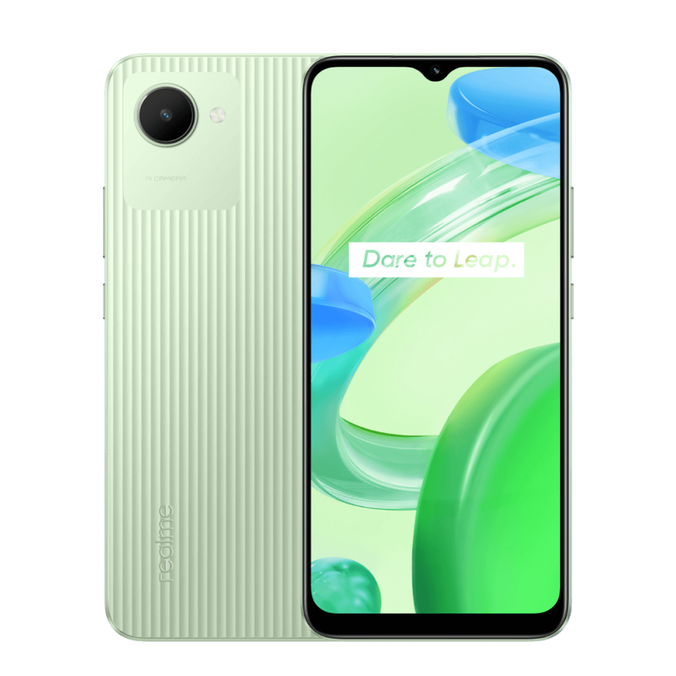 Смартфон Realme C30 (4/64 Зеленый без NFC) смартфон realme с35 64 gb blowing