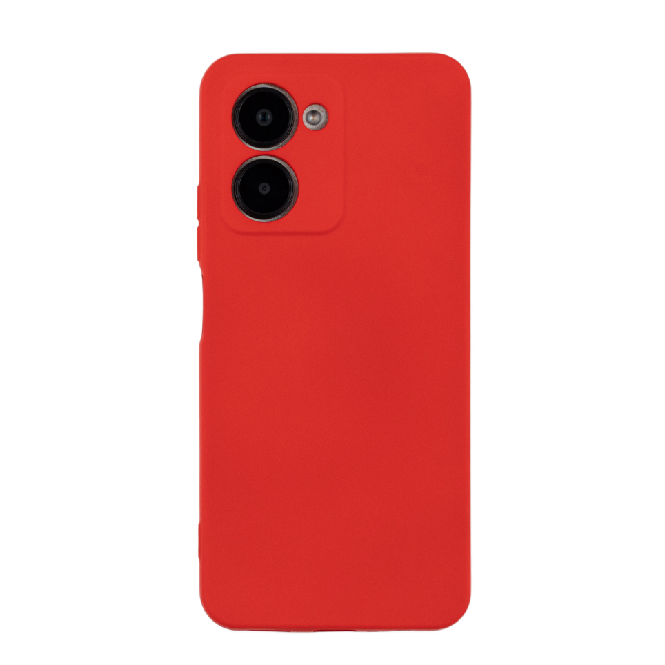 Чехол для Realme C33 бампер АТ Silicone case (красный)