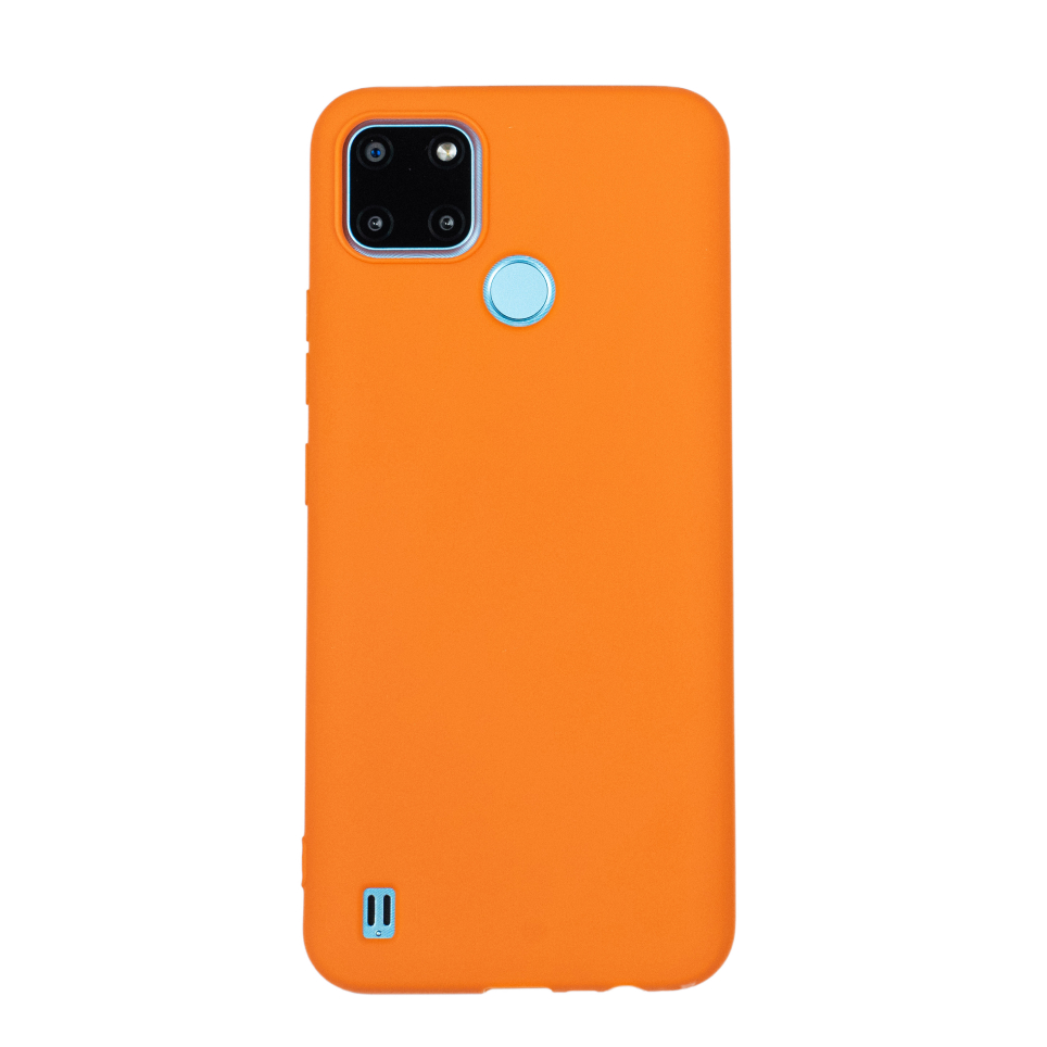 Чехол для Realme C21-Y бампер АТ Soft touch (оранжевый)