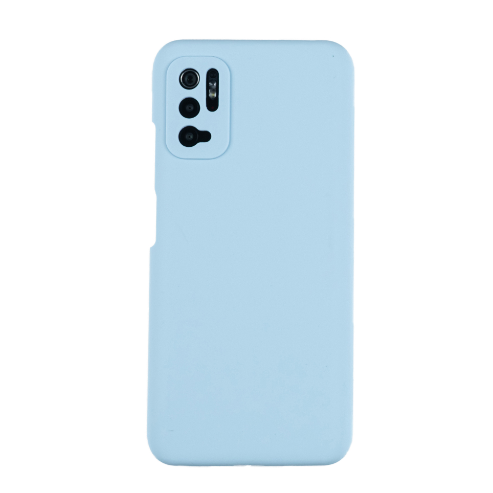 Чехол для POCO M3 Pro 5G/Redmi Note 10 5G бампер АТ Silicone Case (Голубой)
