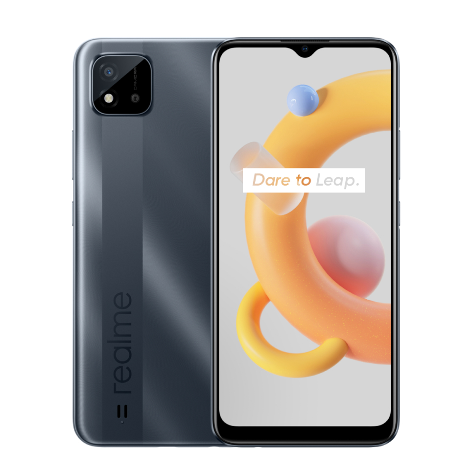 Смартфон Realme C11-2021 (4/64 Серый с NFC) смартфон realme 9 128 gb meteor