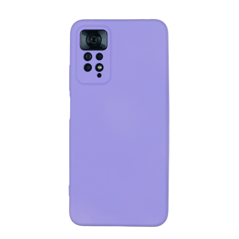 Чехол для Redmi Note 11 Pro/11 Pro 5G бампер АТ Silicone Case (светло-фиолетовый)