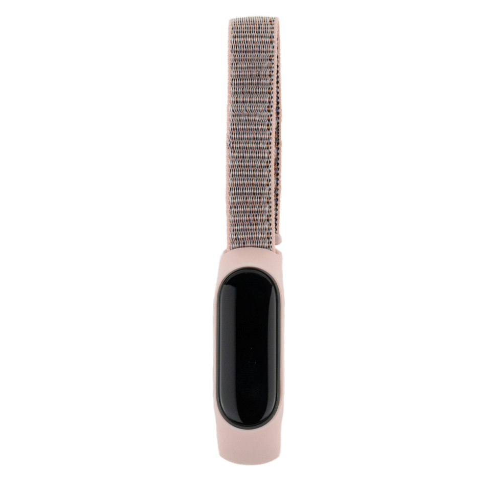 deppa ремешок band silicone универсальный 22 mm силиконовый розовый Нейлоновый ремешок для Xiaomi Mi Band 5/6/7 Bingo Nylon (розовый)