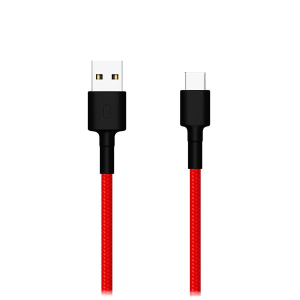 кабель usams us sj574 type c 1 2 м Кабель Xiaomi USB - Type-C Braided (Красный)