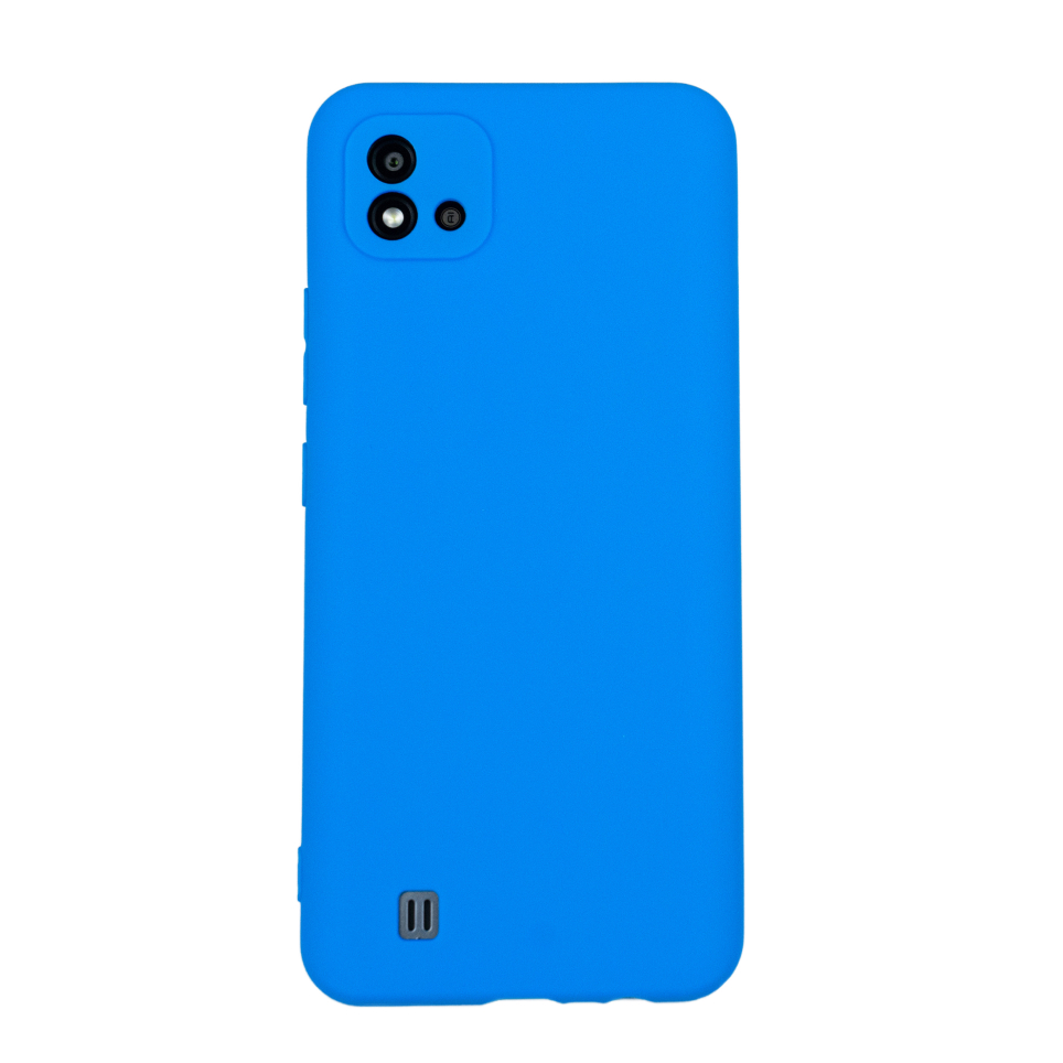 Чехол для Realme C11 2021 бампер АТ Soft touch (голубой)