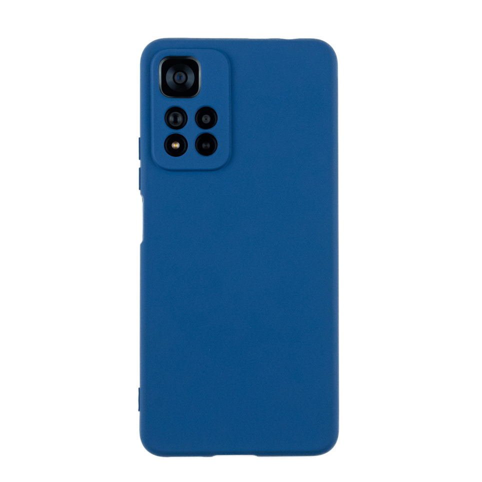 Чехол для Redmi Note 11 Pro+ 5G бампер АТ Silicone case (синий)