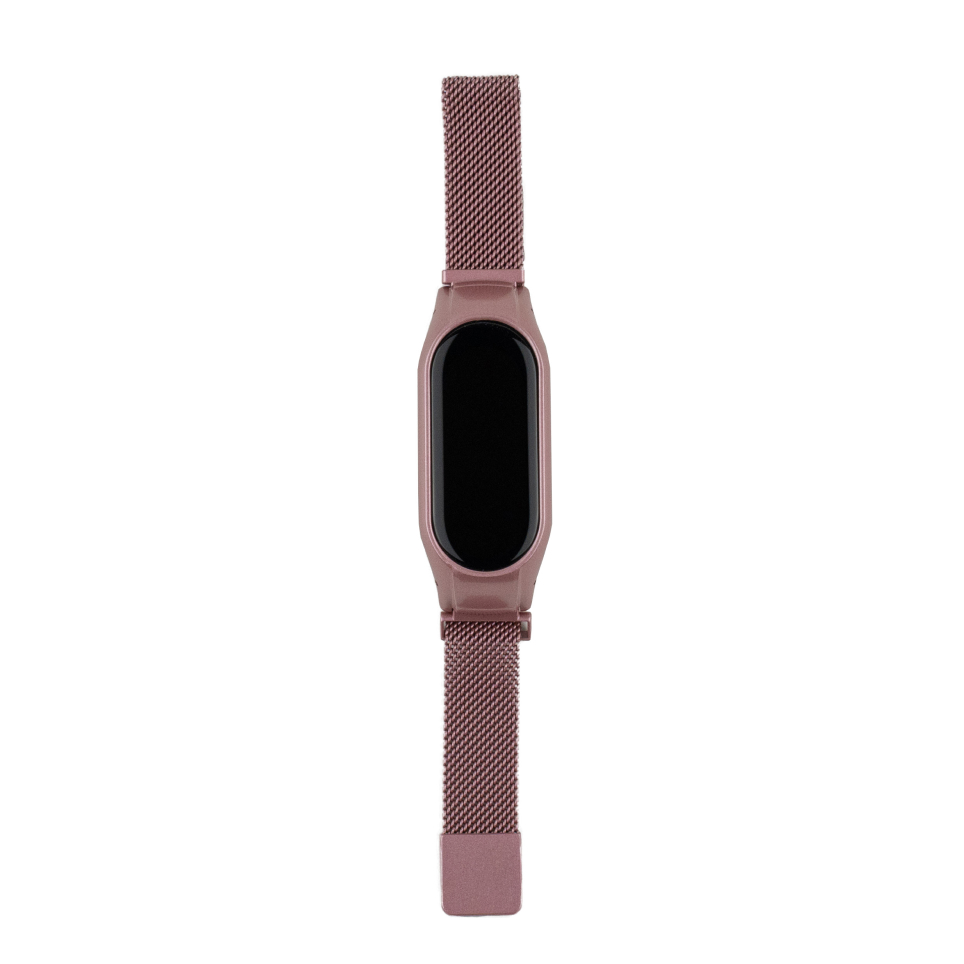 Ремешок для Xiaomi Mi Band 7 Magnetic Bingo (розовый) ремешок для фитнес браслета mi band 5 6 luazon силиконовый розовый