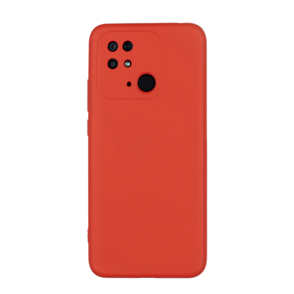 Чехол для Redmi 10C бампер AT Silicone Case (красный)