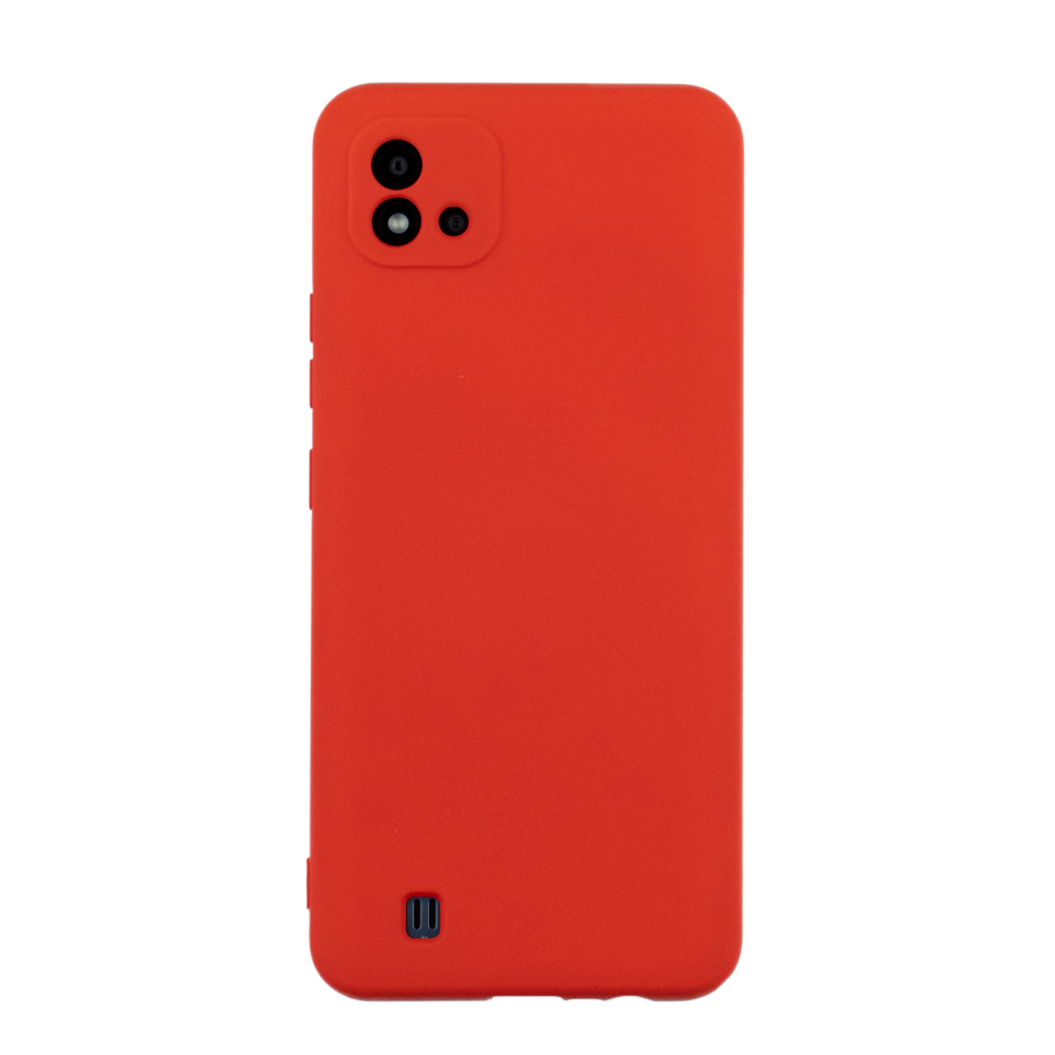 Чехол для Realme C11 2021 бампер АТ Silicone case (красный)