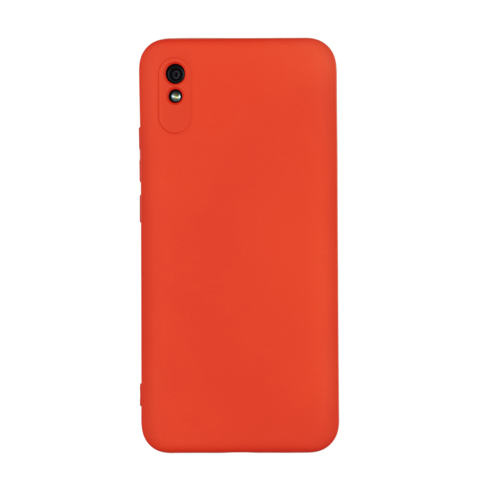 Чехол для Redmi 9A бампер AT Silicone case (Красный)