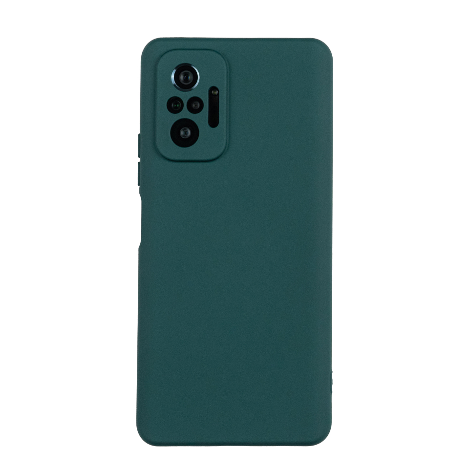 Чехол для Redmi Note 10 Pro бампер АТ Soft touch (Темно-зеленый)