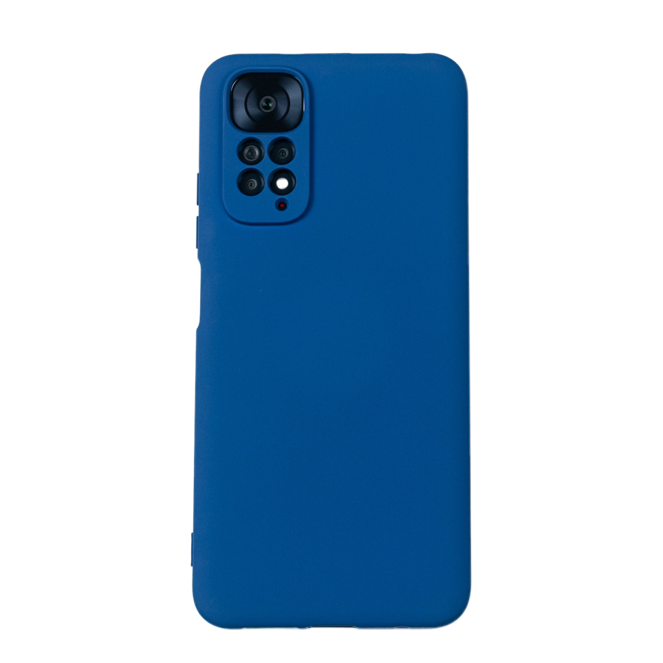 Чехол для Redmi Note 11/11S бампер АТ Silicone Case (Синий)