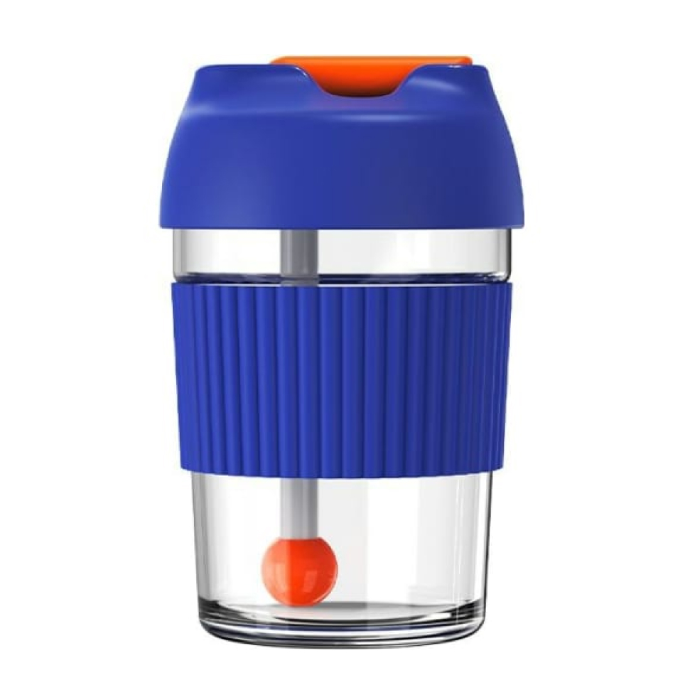 Стакан-непроливайка KKF Rainbow BOBO Cup (синий, красный) стакан и мыльница sapho