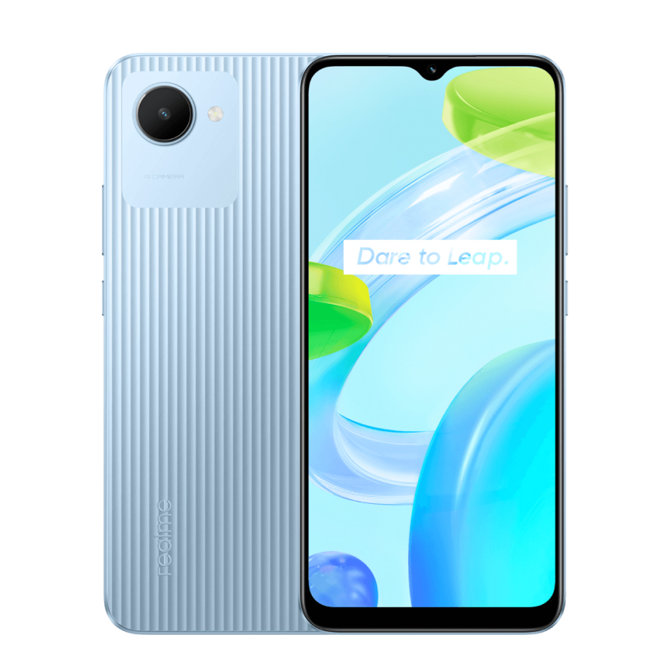 Смартфон Realme C30 (2/32 Синий без NFC) смартфон realme с35 64 gb blowing