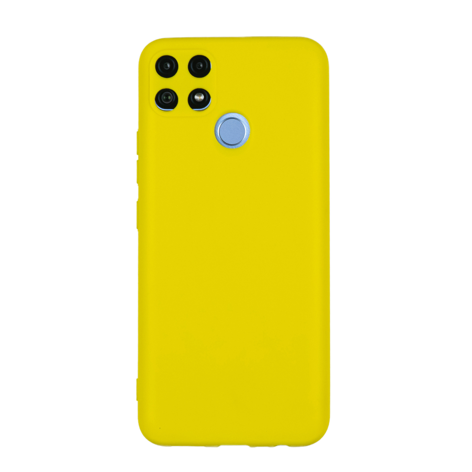 Чехол для Realme C25/C25S бампер АТ Soft touch (желтый)