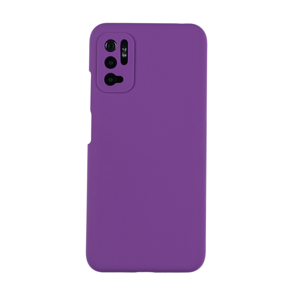 Чехол для POCO M3 Pro 5G/Redmi Note 10 5G бампер АТ Silicone Case (Фиолетовый)