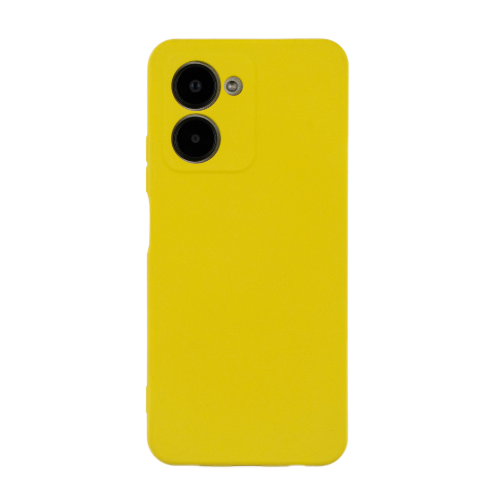 Чехол для Realme C33 бампер АТ Silicone case (желтый)