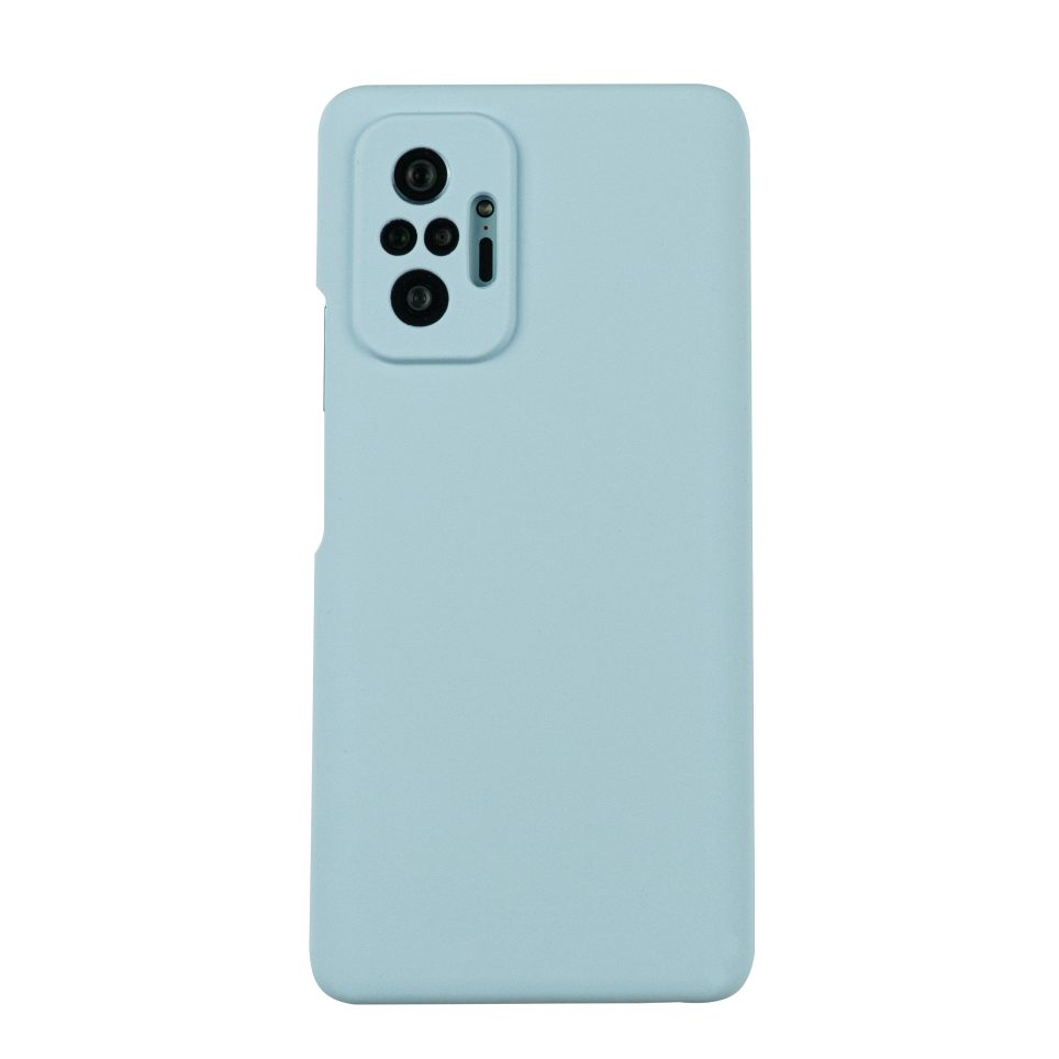 Чехол для Redmi Note 10 Pro бампер АТ Silicone Case (Светло-голубой)