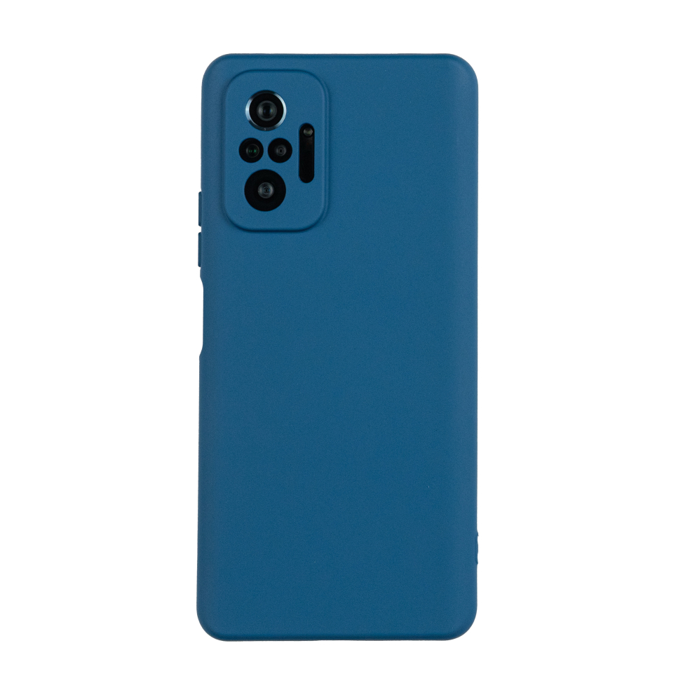 Чехол для Redmi Note 10 Pro бампер АТ Soft touch (Темно-синий)