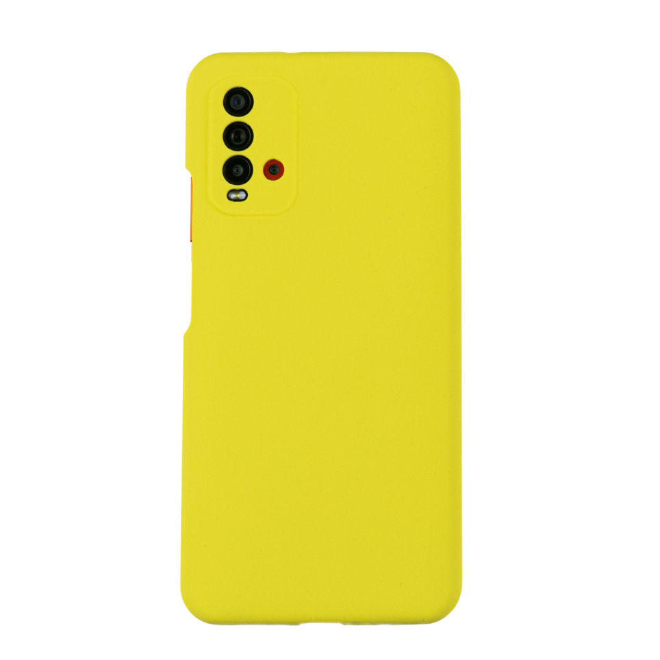 Чехол для Redmi 9T бампер АТ Silicone Case (Светло-желтый)