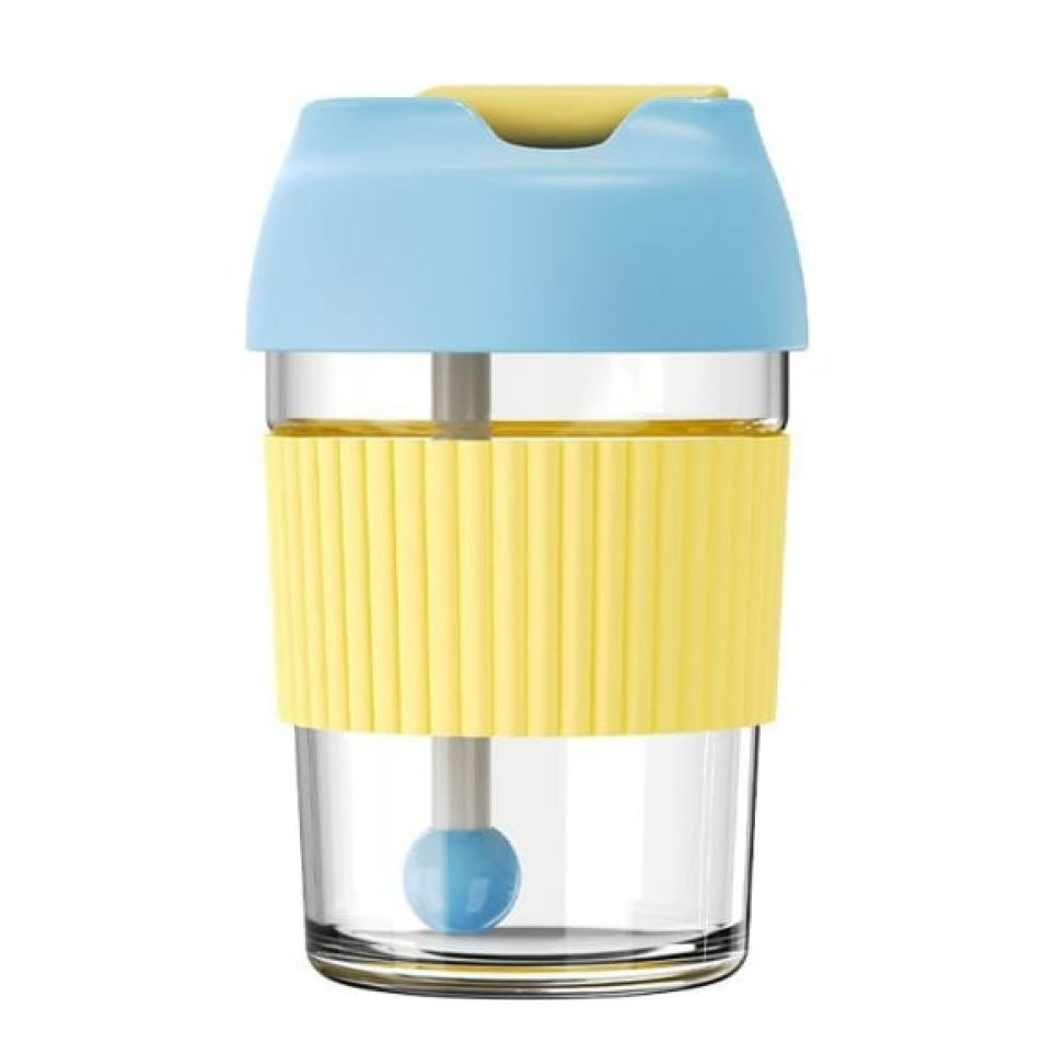 Стакан-непроливайка KKF Rainbow BOBO Cup (голубой, желтый) лупа стакан levenhuk