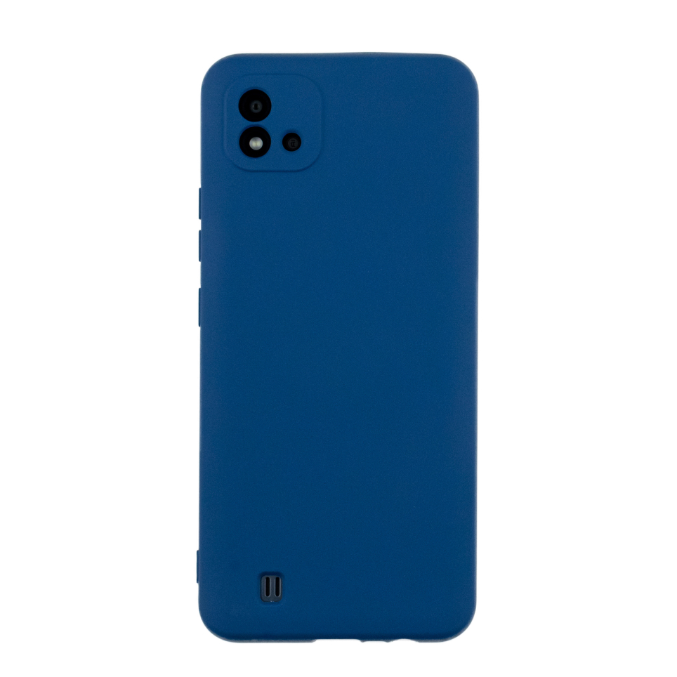 Чехол для Realme C11 2021 бампер АТ Silicone case (синий)
