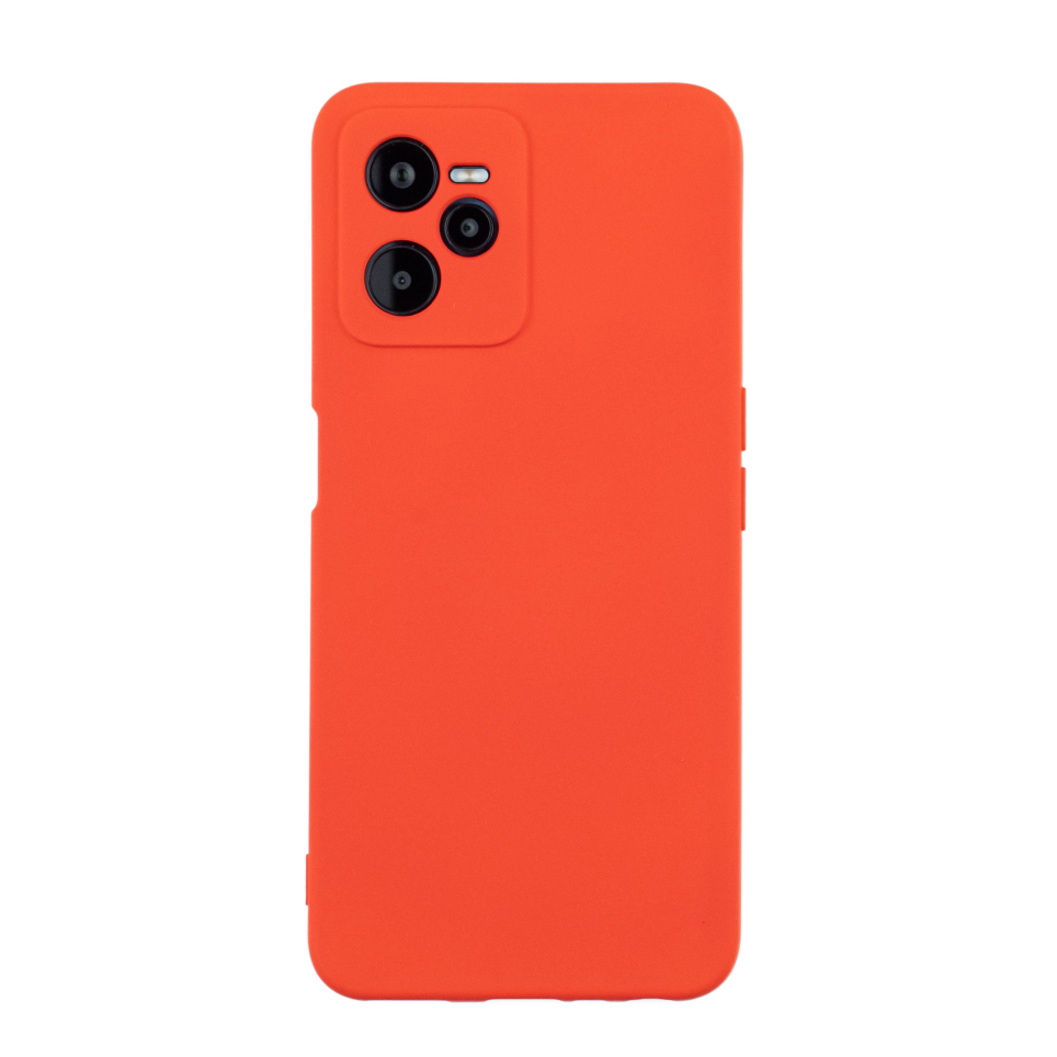 Чехол для Realme C35 бампер АТ Silicone case (красный)
