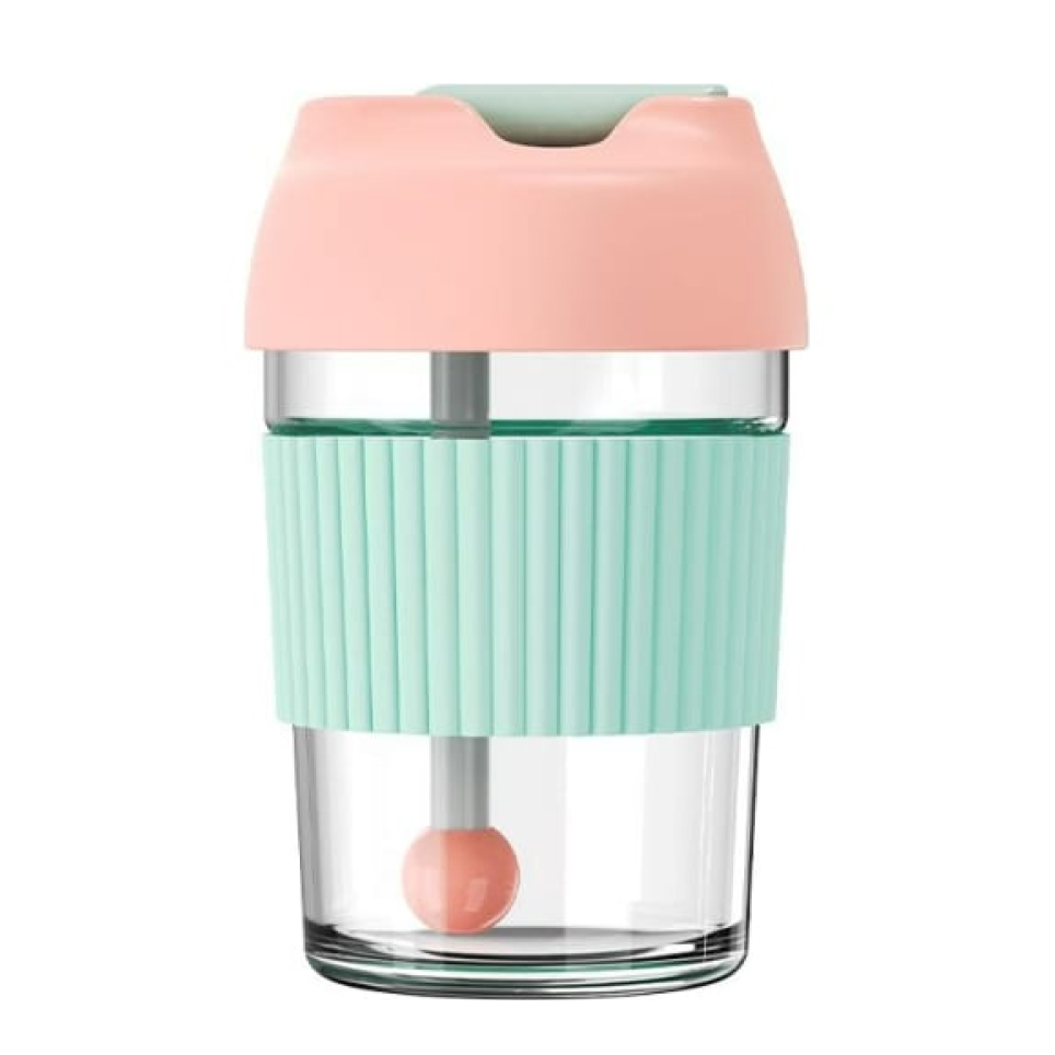 Стакан-непроливайка KKF Rainbow BOBO Cup (розовый, зеленый) стакан fixsen