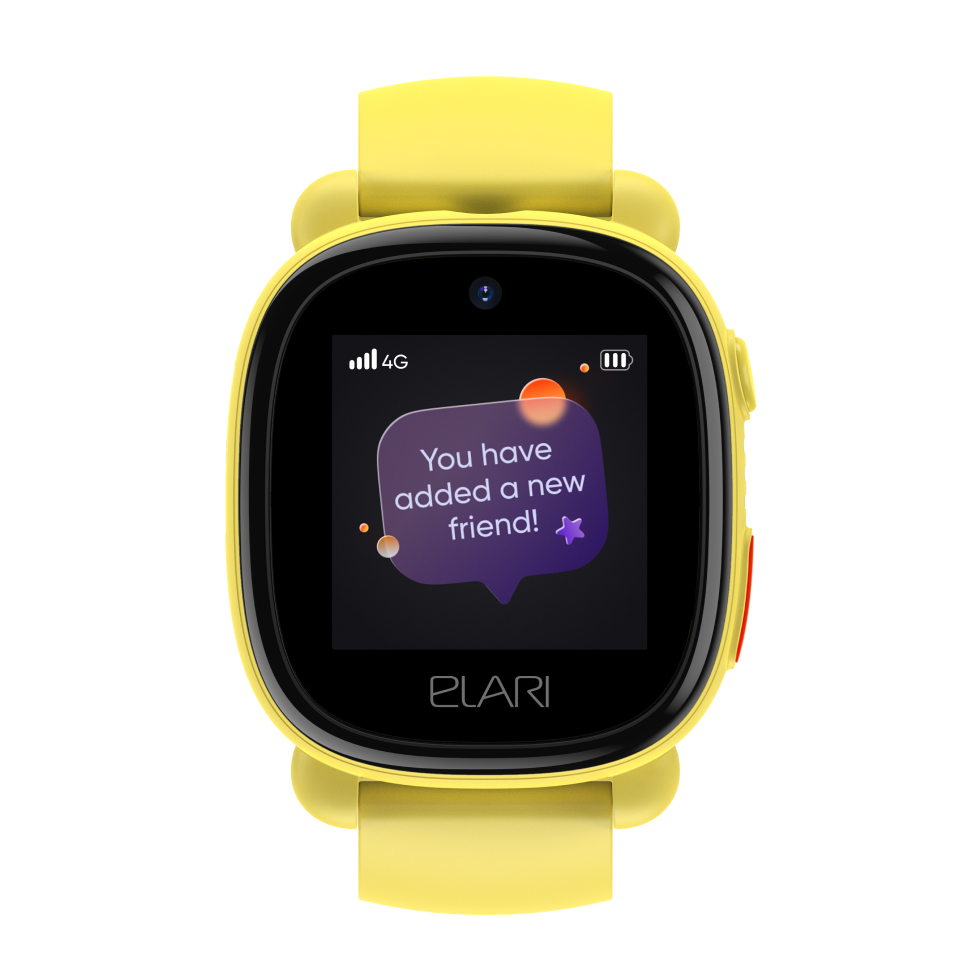 Умные часы Elari KidPhone 4G Lite (желтый) детские часы elari kidphone 4g wink сиреневый