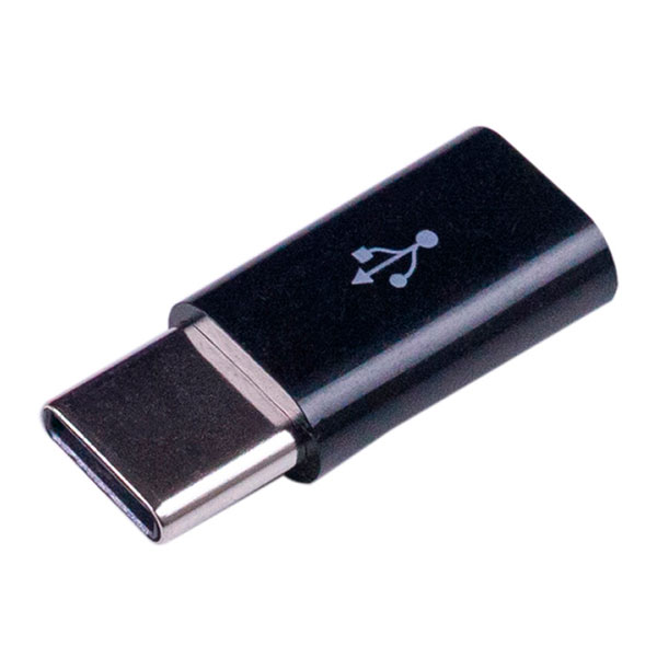 мебельный светильник paulmann micro line klipp klapp 98402 Переходник Micro-USB в USB Type-C Bingo (Черный)