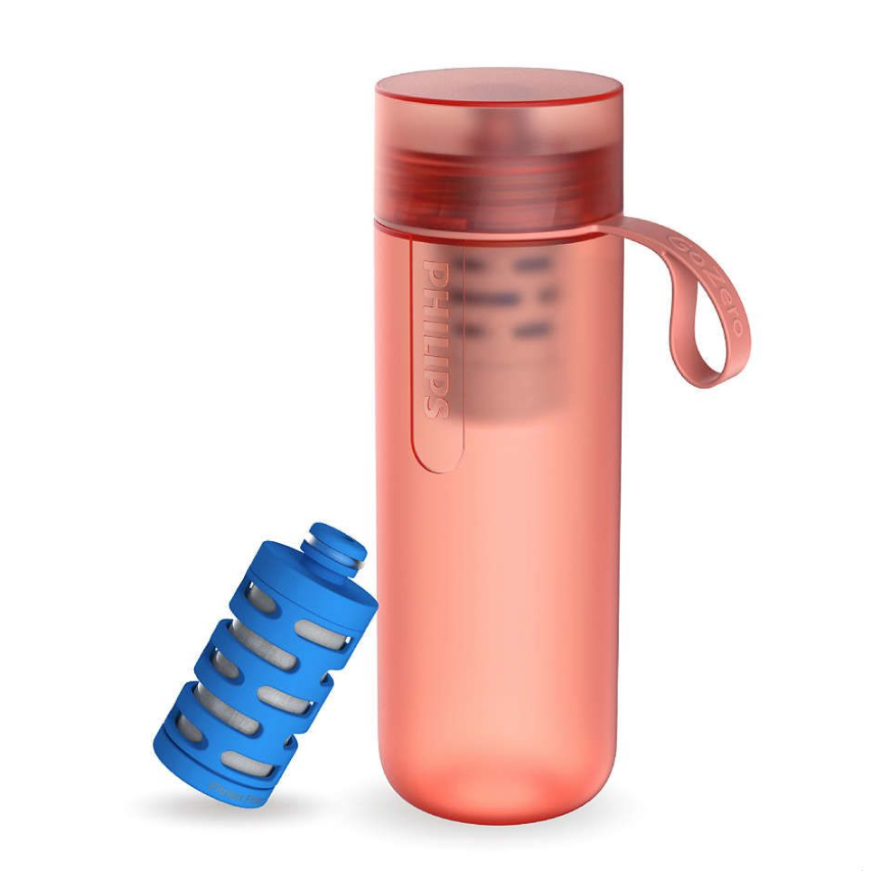 Бутылка-фильтр Philips GoZero AWP2712RDR/58 (розовый) смарт бутылка термос philips