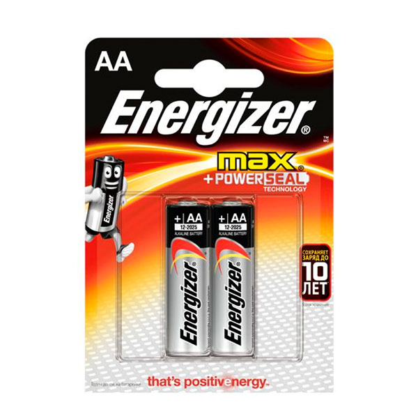 Батарейки Energizer AA батарейки серия d duracell 2 шт