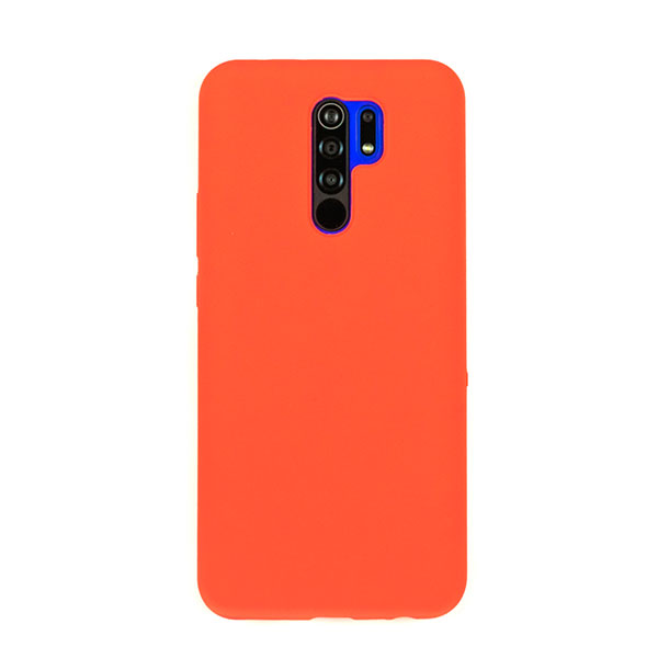 Чехол для Redmi 9 бампер AT Silicone case (Коралловый)