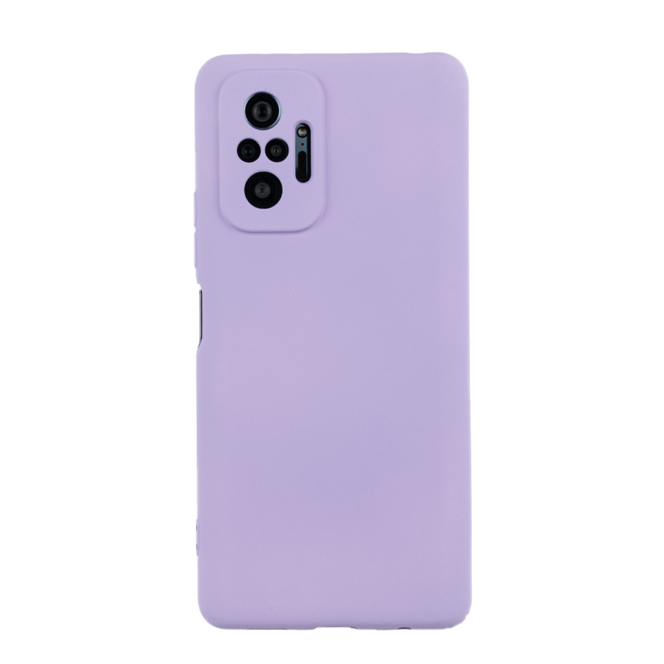 Чехол для Redmi Note 10 Pro бампер АТ Silicone Case (светло-фиолетовый)