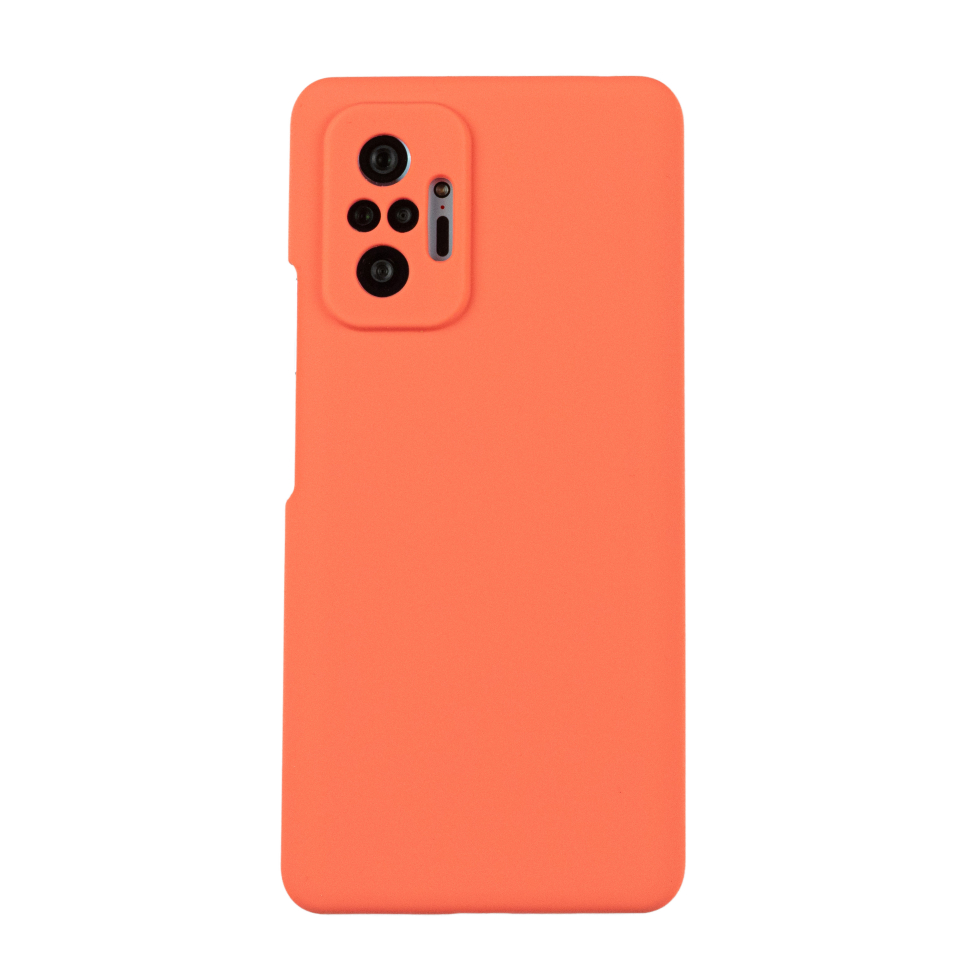 Чехол для Redmi Note 10 Pro бампер АТ Silicone Case (Розово-красный)