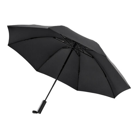 Зонт с подсветкой Ninetygo Folding Reverse (Черный)