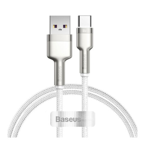 Кабель Baseus Cafule Series USB to Type-C 66W (белый)